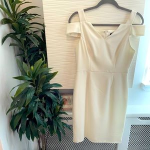 Size 2 Adrianna Papell White Midi Dress
